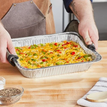 Western Plastics 5122 Half Size Foil Steam Table Pan Medium 2 3/16" Depth - 100/Case