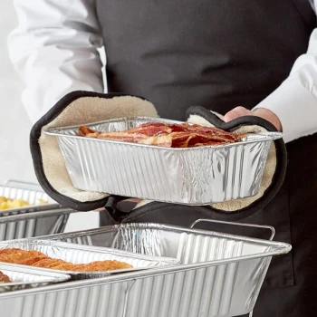 Choice Third Size Foil Steam Pan Deep 3 5/16" Depth - 100/Case