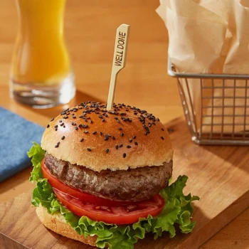 EcoChoice Compostable 6" Bamboo "Well Done" Meat Marker - 1,000/Case