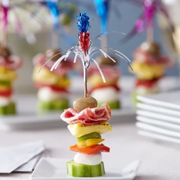 Choice 6" Sparkler Food Pick with Assorted Colors - 1,000/Case