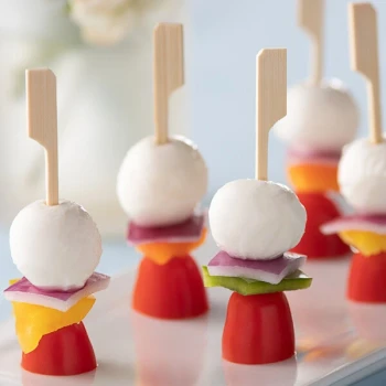 EcoChoice Compostable 3 1/2" Bamboo Paddle Food Pick / Skewer - 1,000/Case