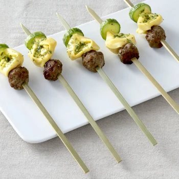 EcoChoice Compostable 9 7/8" Green Bamboo Flat Skewer - 1,000/Case