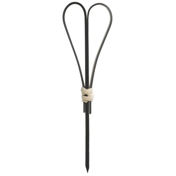 EcoChoice 3 1/2" Black Bamboo Heart Food Pick / Skewer - 100/Pack