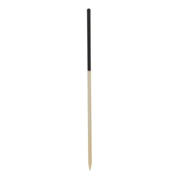 Pick On Us 3 1/2" Black Color-Tip Bamboo Food / Cocktail Pick - 100/Case