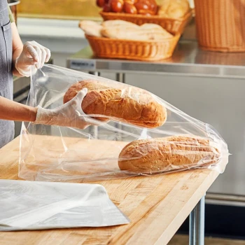 Choice 10" x 8" x 24" 0.85 Mil Standard-Duty Plastic Food Bag - 500/Box