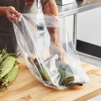 Choice 10" x 8" x 24" 1.5 Mil Heavy-Duty Plastic Food Bag - 500/Box