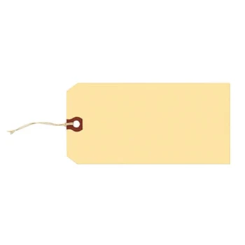 Avery® 12503 3 3/4" x 1 7/8" Strung Manila "G" Shipping Tag - 1,000/Box