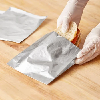 Bagcraft 6" x 3/4" x 6 1/2" Foil Sandwich Bag - 1,000/Case