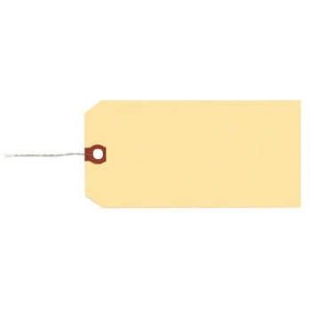 Avery® 12608 6 1/4" x 3 1/8" Manila "G" Wire Shipping Tag - 1,000/Box