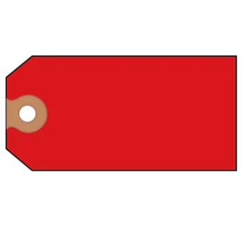 Avery® 12345 4 3/4" x 2 3/8" Red Paper Unstrung Shipping Tag - 1,000/Box