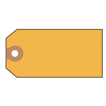 Avery® 12325 4 3/4" x 2 3/8" Yellow Paper Unstrung Shipping Tag - 1,000/Box