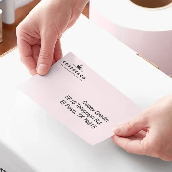 Lavex 4" x 6" Pink Thermal Transfer Permanent Label Roll - 4/Case