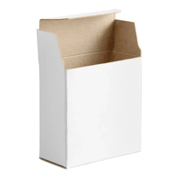 Lavex 3" x 7/8" x 3" White Reverse Tuck Carton - 1,000/Case