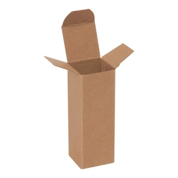 Lavex 1 1/2" x 1 1/2" x 4" Kraft Reverse Tuck Carton - 1,000/Case