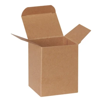 Lavex 3" x 2 1/2" x 4" Kraft Reverse Tuck Carton - 500/Case