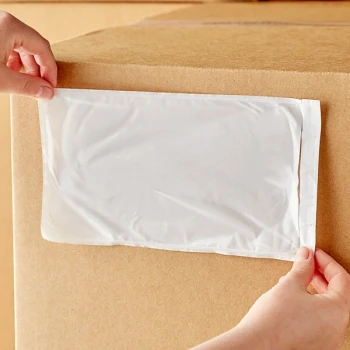 Lavex 7" x 10" 2 Mil Clear Polyethylene Packing List Envelope - 1,000/Case