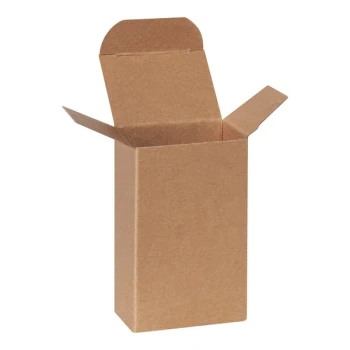 Lavex 2 1/2" x 1 3/4" x 4" Kraft Reverse Tuck Carton - 500/Case