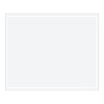 Lavex 5 1/2" x 4 1/2" 2 Mil Clear Polyethylene Packing List Envelope - 1,000/Case