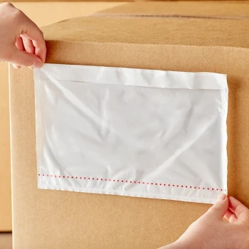 Lavex 10 3/4" x 6 3/4" 3 Mil Clear Polyethylene Envelope - 500/Case