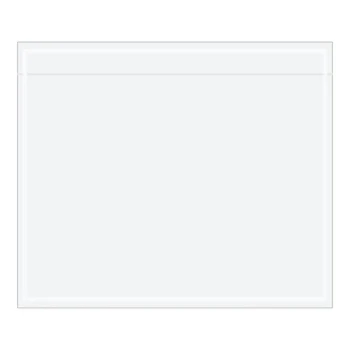 Lavex 5 1/2" x 6 1/2" 2 Mil Clear Polyethylene Packing List Envelope - 1,000/Case