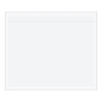 Lavex 6" x 7" 2 Mil Clear Polyethylene Packing List Envelope - 1,000/Case