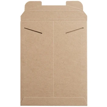 Lavex Stayflats® Kraft Tab-Locking Rigid Mailer #5 - 9 3/4" x 12 1/4" - 100/Case
