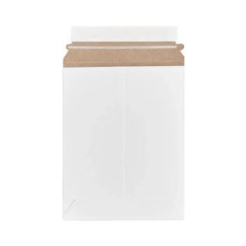 Lavex Stayflats® Customizable White Self-Sealing Rigid Mailer #10 - 7" x 9" - 100/Case