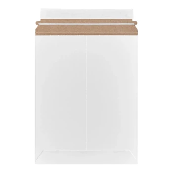 Lavex Stayflats® Customizable White Self-Sealing Rigid Mailer #2 - 9" x 11 1/2" - 100/Case
