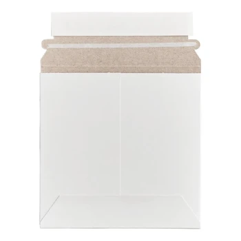 Lavex Stayflats® Customizable White Self-Sealing Rigid Mailer #9 - 6" x 6" - 200/Case