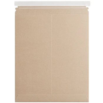 Lavex Stayflats® Kraft Self-Sealing Rigid Mailer #7 - 17" x 21" - 100/Case