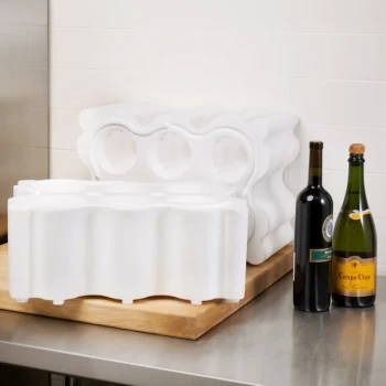 Polar Tech Safeway 6 Bottle White Top Load Insulated Foam Wine / Champagne Shipper - 27/Pallet