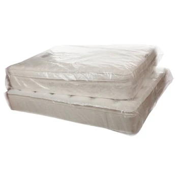 Lavex 54" x 9" x 90" 3 Mil Polyethylene Full Sized Mattress Bag on a Roll - 60/Roll