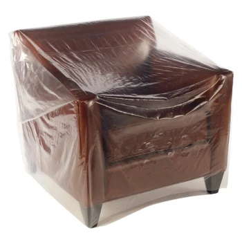 Lavex 90" x 45" 3 Mil LDPE Clear Chair Bag on a Roll - 55/Roll