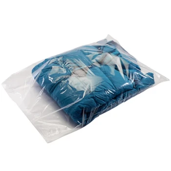 Lavex 12" x 14" 1 Mil Clear Flat Polyethylene Bag - 1,000/Case