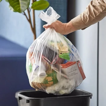 Lavex 7-10 Gallon 6 Micron 24" x 24" High Density Janitorial Can Liner / Trash Bag - 1,000/Case