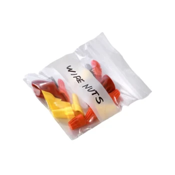 Lavex 12" x 12" 2 Mil Clear Reclosable White Block Polyethylene Bag - 1,000/Case