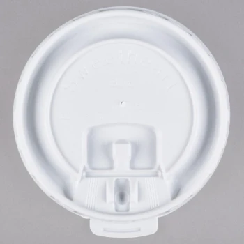 Solo DLX8R-00007 8 oz. White Liftback and Lock Tab Lid - 2,000/Case