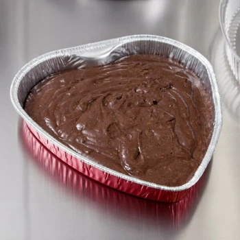 Durable Packaging 9701V Heart Shaped Foil Bake Pan - 100/Case