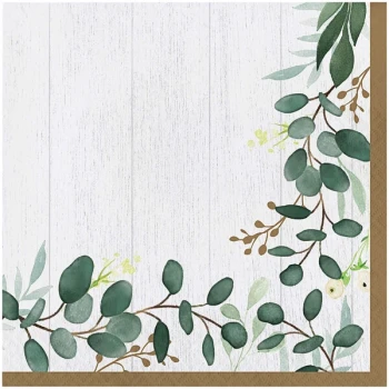 Creative Converting Eucalyptus Green 2-Ply 1/4 Fold Luncheon Napkin - 192/Case
