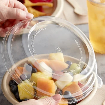 Tellus Products 12 oz. Round Dome Take-Out Lid - 1,000/Case