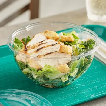World Centric 32 oz. Compostable Clear PLA Plastic Deli Bowl - 600/Case