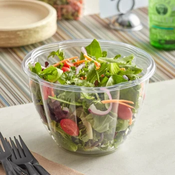 Stalk Market Clear PLA Salad Bowl 48 oz. - 300/Case
