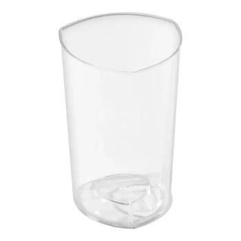 Fineline Tiny Temptations 3 oz. Triangular Clear Plastic Tumbler - 200/Case
