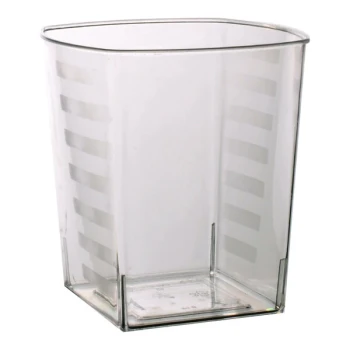 Fineline Solid Squares 9 oz. Clear Plastic Tumbler - 168/Case