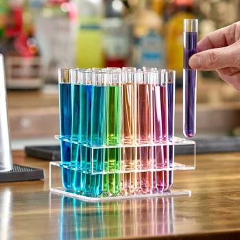 Choice Test Tube / Shooter Rack with 100 Clear Test Tube Shots / Shooters