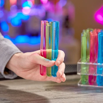 Choice 5 5/8" Neon Test Tube Shot / Shooter with Assorted Colors - 100/Pack