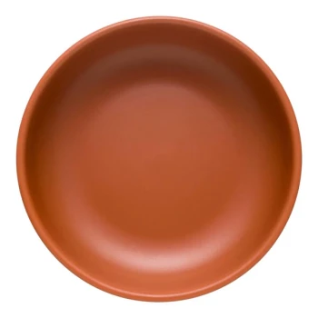 Libbey Driftstone 17 oz. Clay Satin Matte Porcelain Low Bowl - Sample