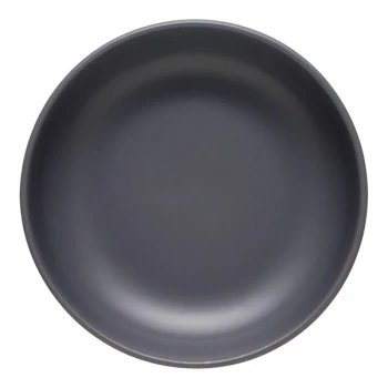 Libbey Driftstone 17 oz. Granite Satin Matte Porcelain Low Bowl - Sample