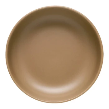 Libbey Driftstone 17 oz. Sand Satin Matte Porcelain Low Bowl - Sample