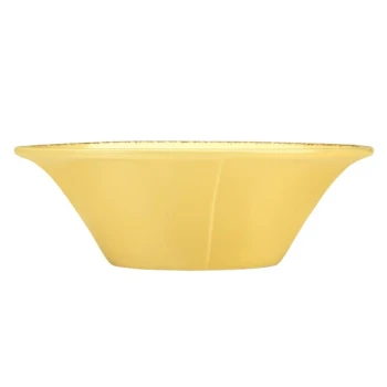 Libbey Farmhouse 20 oz. Round Butter Yellow Porcelain Soup Bowl - Sample